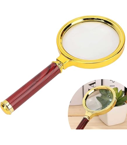 アンティーク虫眼鏡　ルーペ Amazon | Fiegcit 虫眼鏡 アンティーク ハンドルーペ 10X 読書用拡大鏡